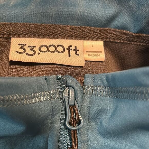 Unisex Sz Large 33,000 ft Golf Vest Full Zip up Windproof Lightweight Blue NWOT - Picture 7 of 7